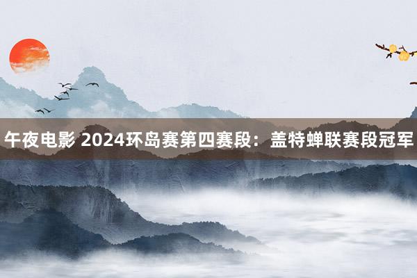 午夜电影 2024环岛赛第四赛段：盖特蝉联赛段冠军