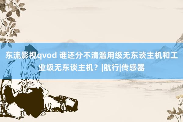 东流影视qvod 谁还分不清滥用级无东谈主机和工业级无东谈主机？|航行|传感器